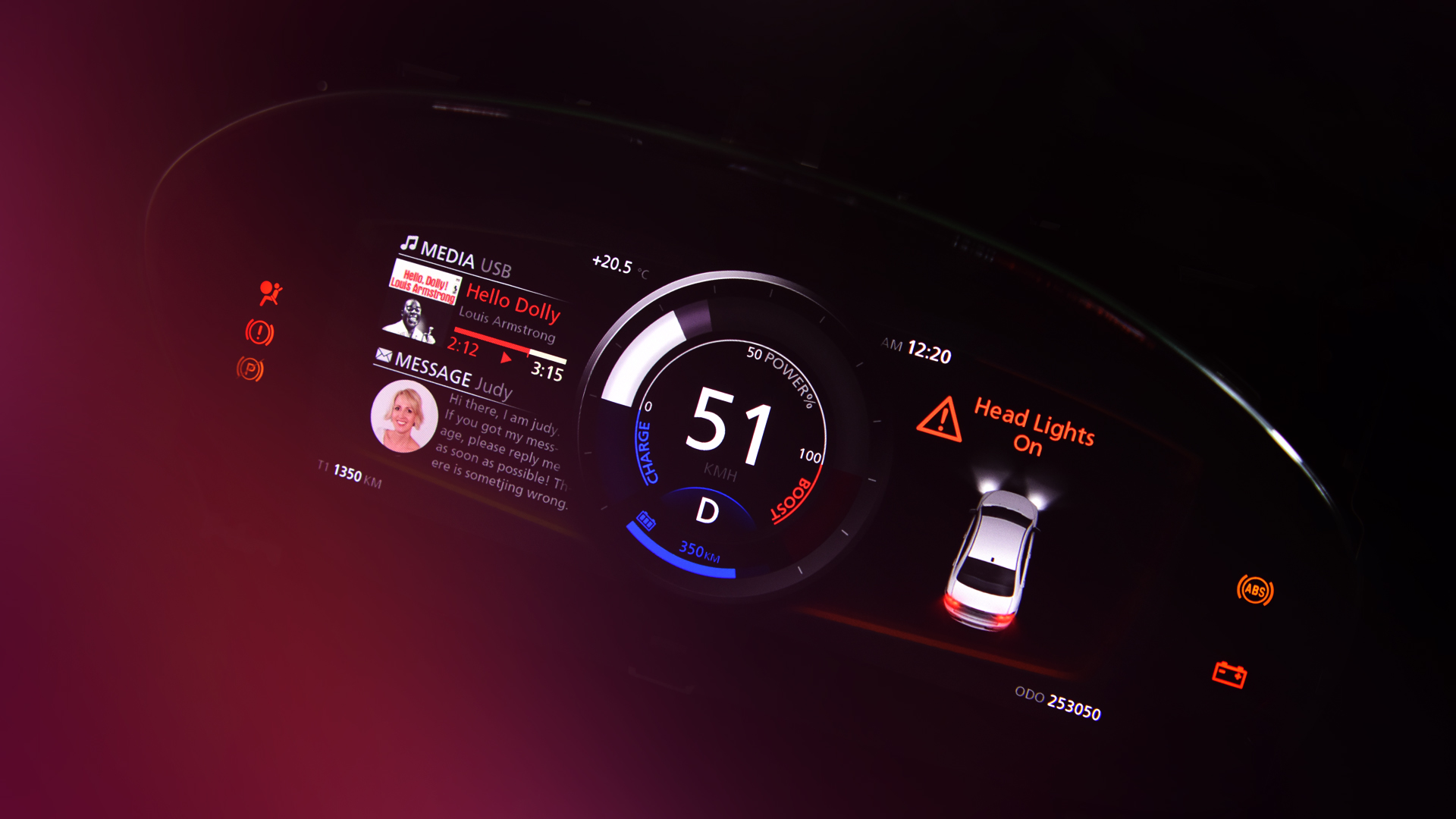 FIC full LCD digital instrument cluster provides a new driving experience