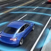 Self-Driving Electric Car Lane Changing and Overtaking